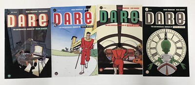 Dare 1-4 complete, Grant Morrison and Alan Hughes, Science Service DAN DARE RARE