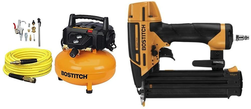 BOSTITCH BTFP02012-WPK 6-Gallon 150 PSI Oil-Free Compressor Kit and Smart Point