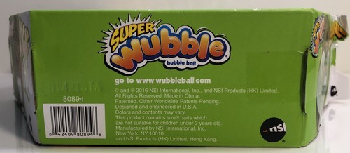 The Amazing Tear-Resistant Super Wubble Bubble Ball - Go Green - NEW