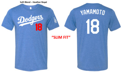 Baseball 18 Yamamoto Soft Style SLIM FIT Shirt **Message Me about other players!