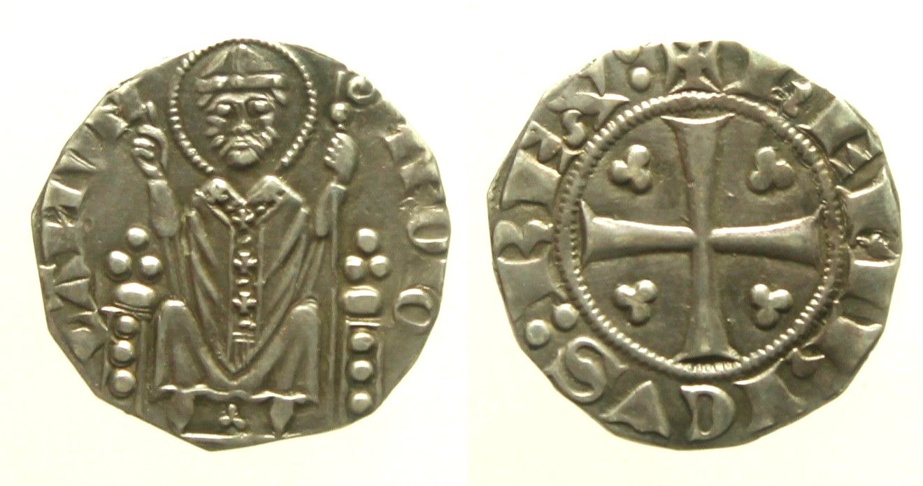 Milano - Enrico VII di Lussemburgo - Grosso da 2 Soldi Ag 3,3 RARA Mir 72
