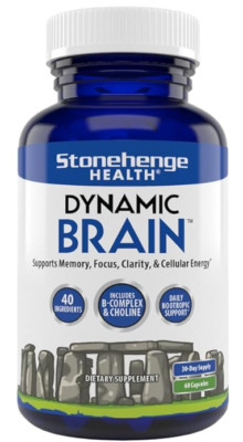 Stonehenge Health Dynamic Brain Supplement For Enhanced Memory 60 cap