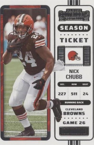 2022 Panini Contenders Nick Chubb #24