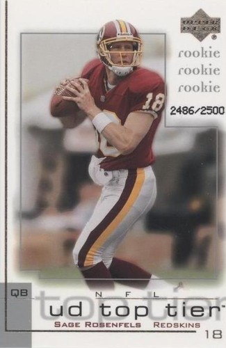 2001 Upper Deck UD Top Tier Sage Rosenfels #239