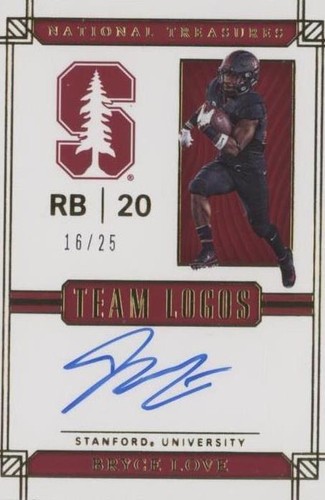 2019 Panini National Treasures Collegiate Bryce Love #3