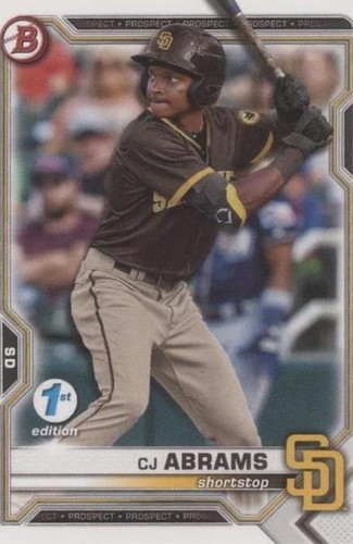 2021 Bowman Draft 1st Edition - C.J. Abrams #BD-76