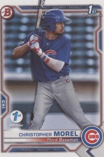 2021 Bowman Sapphire Edition Christopher Morel 1st Bowman Chrome