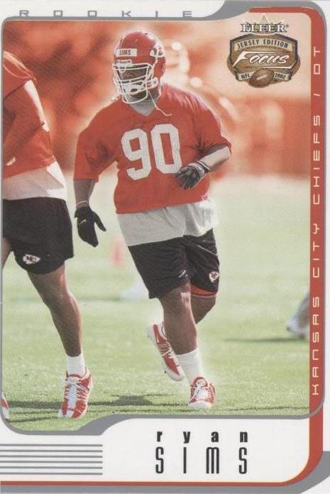 2002 Fleer Focus Jersey Edition Ryan Sims #112