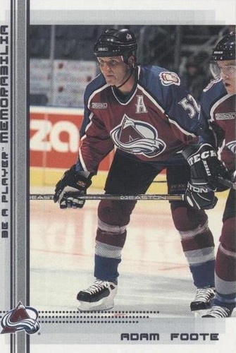 2000-01 In the Game Be A Player Memorabilia - Adam Foote #314