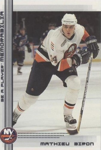 2000-01 In the Game Be A Player Memorabilia - Mathieu Biron #62
