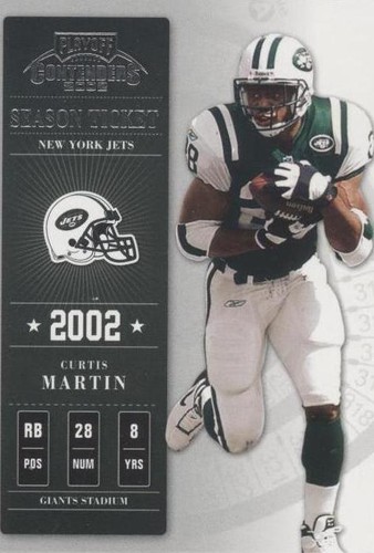 2002 Playoff Contenders Curtis Martin #10