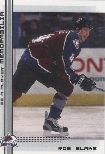 2000-01 In the Game Be A Player Memorabilia - Rob Blake #500