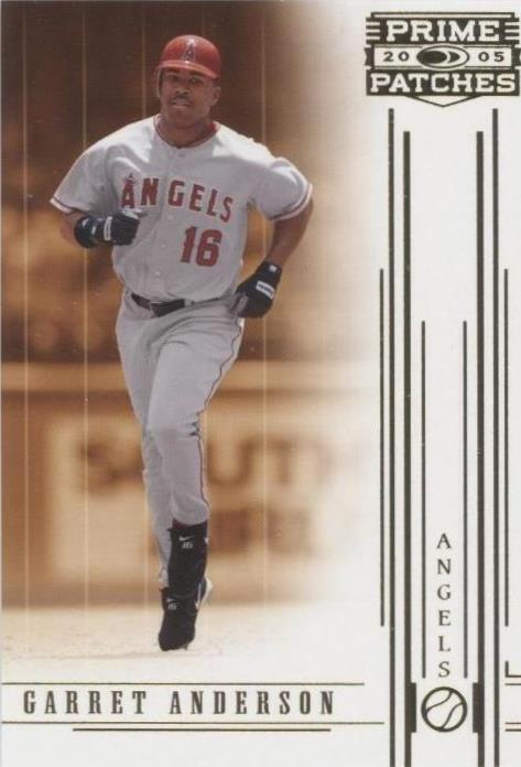 2005 Donruss Prime Patches - Garret Anderson #2