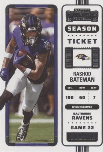 2022 Panini Contenders Rashod Bateman #6