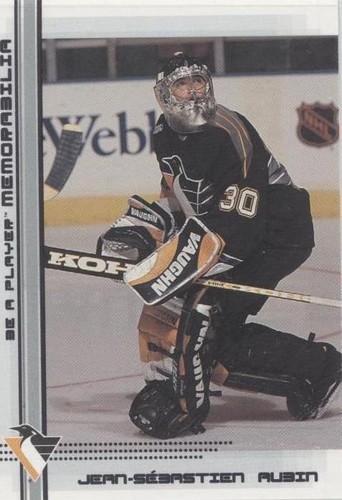 2000-01 In the Game Be A Player Memorabilia - Jean-Sebastien Aubin #54