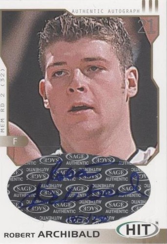 2002-03 SAGE Hit - Robert Archibald #H18