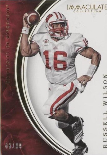 2016 Panini Immaculate Collection Collegiate Russell Wilson #48