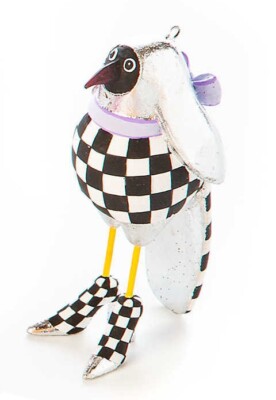 Patience Brewster CARLA CROW mini ornament ~  NEW Mackenzie-Childs Krinkles