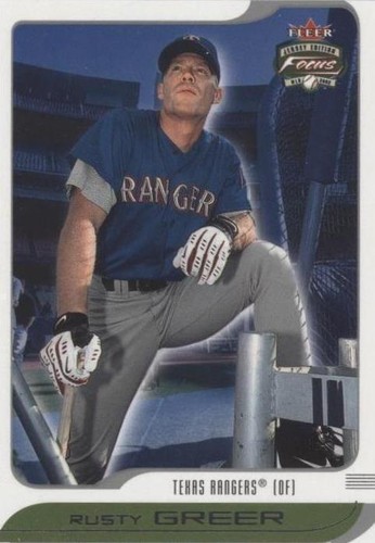 2002 Fleer Focus Jersey Edition - Rusty Greer #7