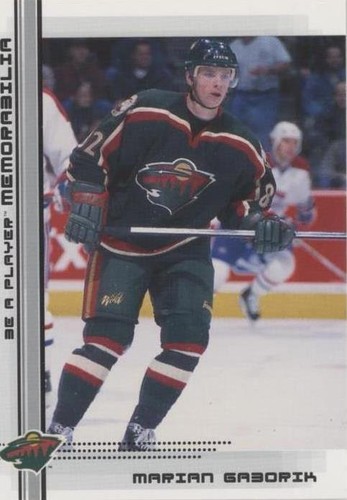 2000-01 In the Game Be A Player Memorabilia - Marian Gaborik #401