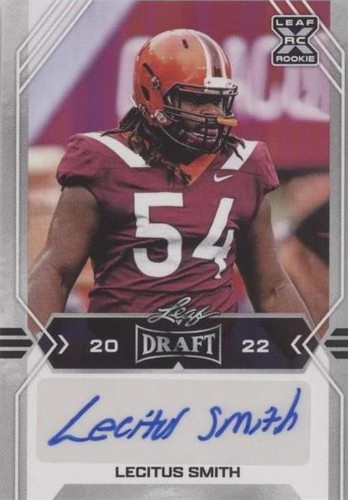 2022 Leaf Draft Lecitus Smith #BA-LS1