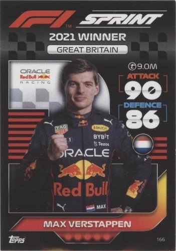 2022 Topps F1 Turbo Attax - Max Verstappen #166