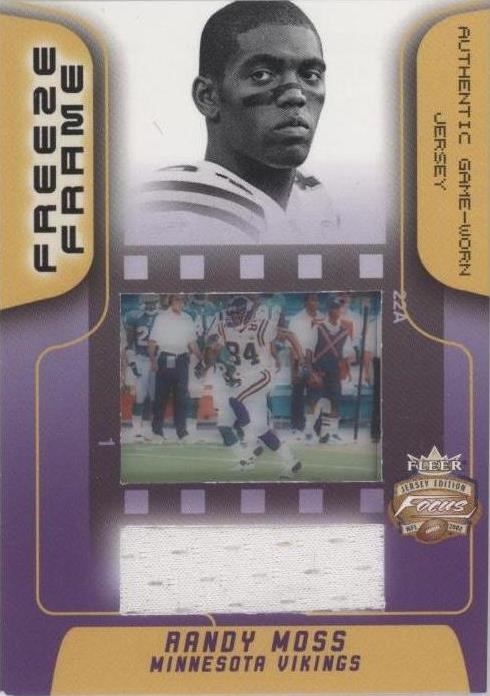 2002 Fleer Focus Jersey Edition Randy Moss #FR-RM