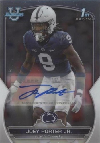 2022 Bowman University Chrome Joey Porter Jr. #79