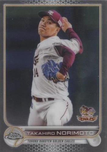 2022 Topps Chrome NPB Nippon Professional Baseball - Takahiro Norimoto #168