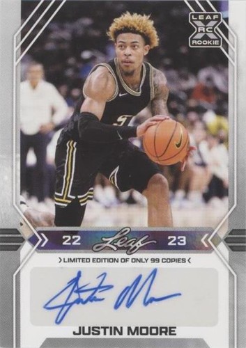 2022-23 Leaf Draft - Justin Moore #BA-JM1
