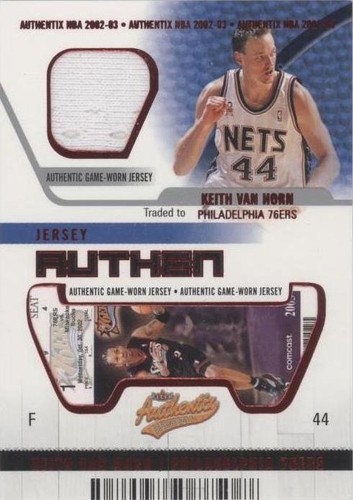 2002-03 Fleer Authentix - Keith Van Horn #JA-KV