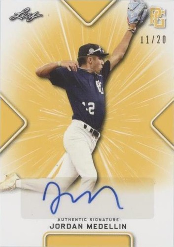 2021 Leaf Perfect Game National Showcase - Jordan Medellin #BA-JM2