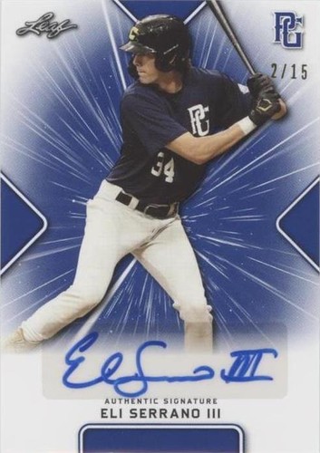 2021 Leaf Perfect Game National Showcase - Eli Serrano III #BA-ES3