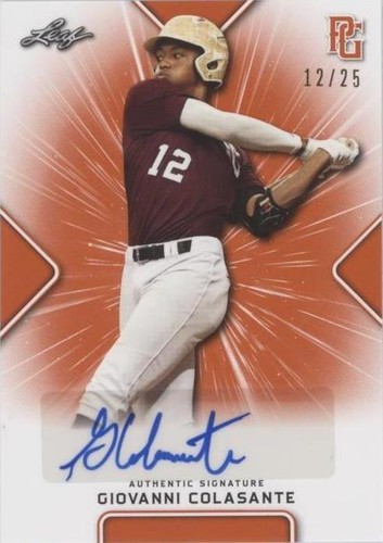 2021 Leaf Perfect Game National Showcase - Giovanni Colasante #BA-GC1