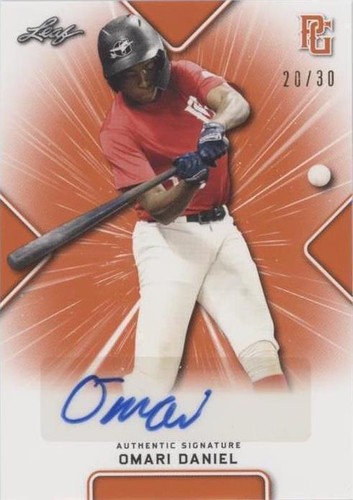 2021 Leaf Perfect Game National Showcase - Omari Daniel #BA-OD1
