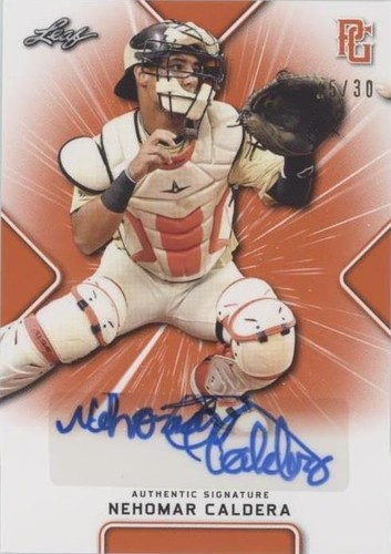 2021 Leaf Perfect Game National Showcase - Nehomar Caldera #BA-NC1