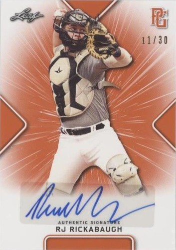 2021 Leaf Perfect Game National Showcase - Rj Rickabaugh #BA-RJR