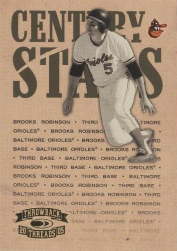 2005 Donruss Throwback Threads - Brooks Robinson #CS-5