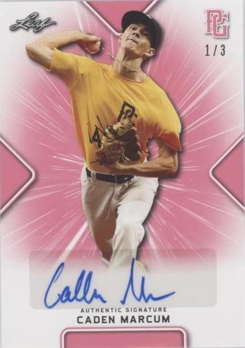 2021 Leaf Perfect Game National Showcase - Caden Marcum #BA-CM2