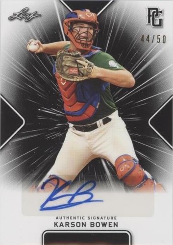 2021 Leaf Perfect Game National Showcase - Karson Bowen #BA-KB1