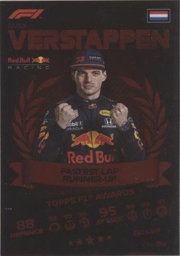 2021 Topps F1 Turbo Attax - Max Verstappen #236