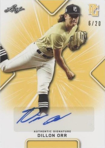 2021 Leaf Perfect Game National Showcase - Dillon Orr #BA-DO1