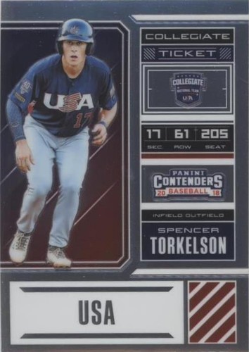 2018 Panini Elite Extra Edition - Spencer Torkelson #USA-ST