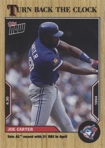 2022 Topps Now Turn Back the Clock - Joe Carter #31