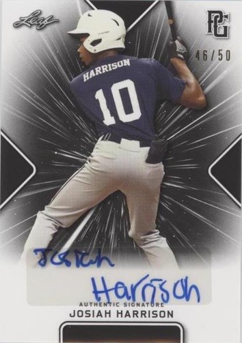 2021 Leaf Perfect Game National Showcase - Josiah Harrison #BA-JH4