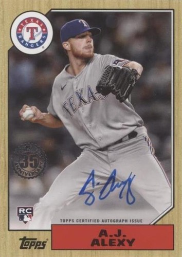 2022 Topps Update Series - A.J. Alexy #87BA-AJA