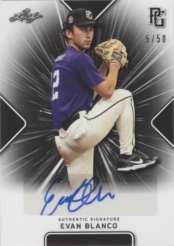 2021 Leaf Perfect Game National Showcase - Evan Blanco #BA-EB2