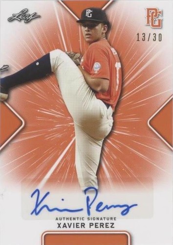 2021 Leaf Perfect Game National Showcase - Xavier Perez #BA-XP1