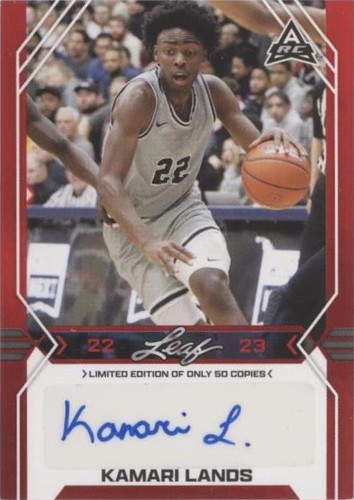 2022-23 Leaf Draft - Kamari Lands #BA-KL1
