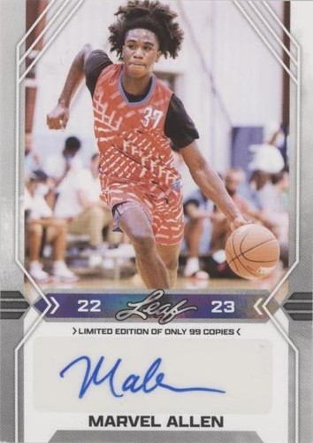 2022-23 Leaf Draft - Marvel Allen #BA-MA1